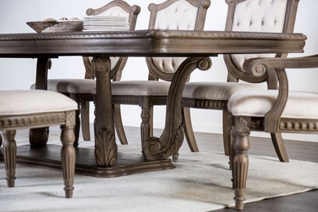 Furniture of America® Seven Oaks 7-Piece Weathered Oak Dining Table Set-2