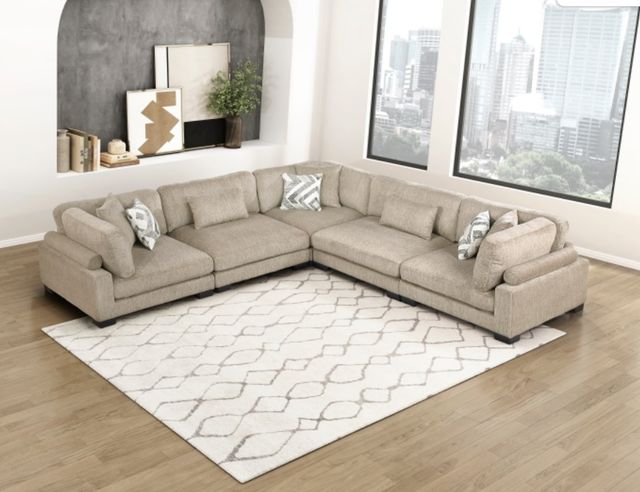 Homelegance® Tinley 5-Piece Brown Modular Sectional-1