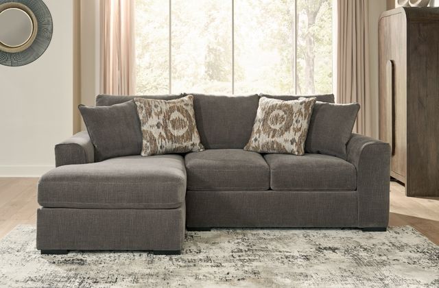 Signature Design by Ashley® Rosston 2-Piece Espresso Sectional Sofa Chaise-1