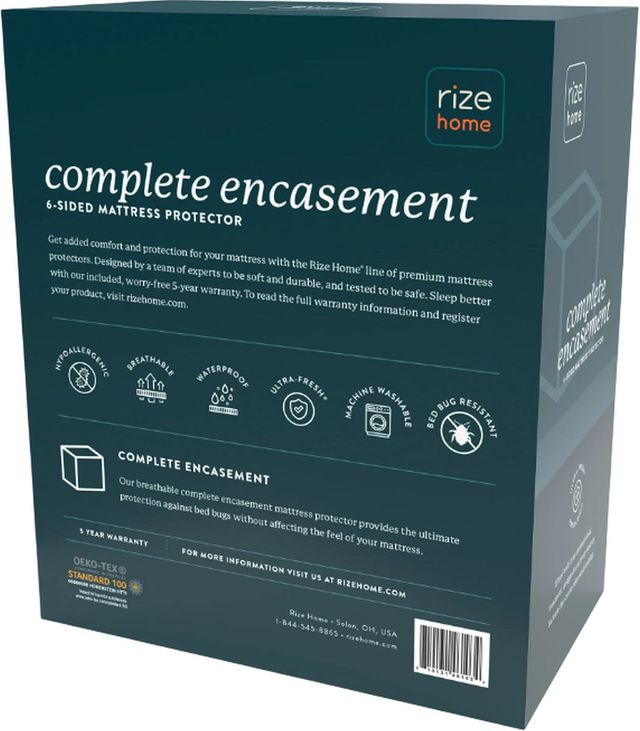 Rize Home Queen Complete Encasement Mattress Protector-1