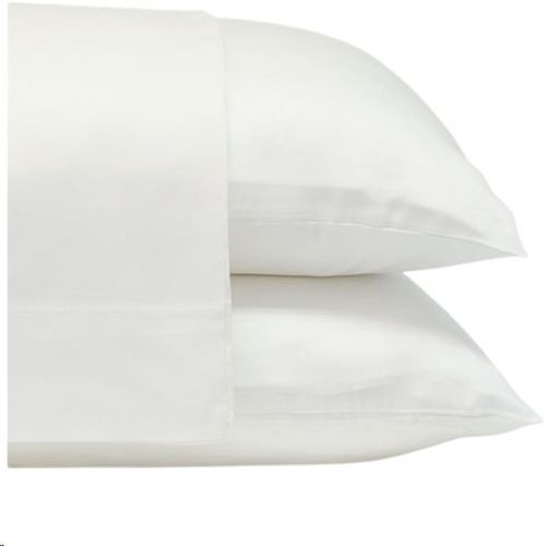 Cariloha Classic 2-Piece Bamboo Viscose White Standard Pillow Case Set-0
