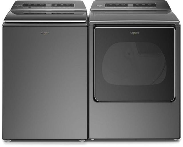Whirlpool® 8.8 Cu. Ft. Chrome Shadow Front Load Electric Dryer-2