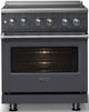 Viking® 5 Series 30" Cast Black Pro Style Electric Range with Polished Chrome Trim-4