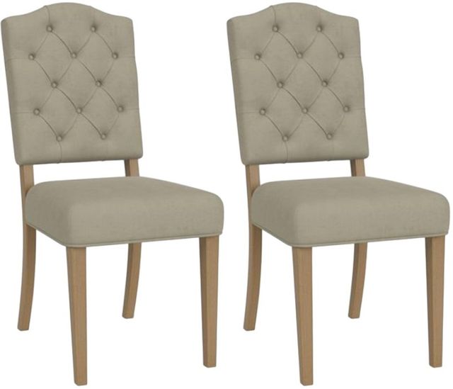 Riverside Furniture Mix-N-Match Chairs 2-Piece Sand Button Tufted Upholstered Chair Set-0