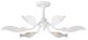 Currey & Company Snowflower Gesso White Semi-Flush Mount-0