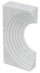 A & B Home White Decorative Marble Roman C-Shaped Sculpture -1
