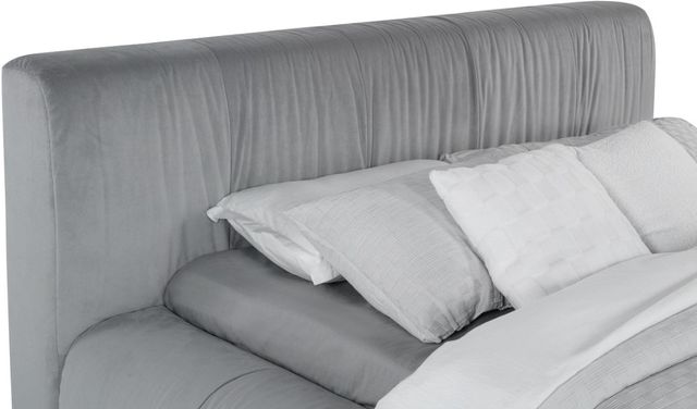 Coaster® Wilshire Gray Eastern King Upholstered Panel Bed-3