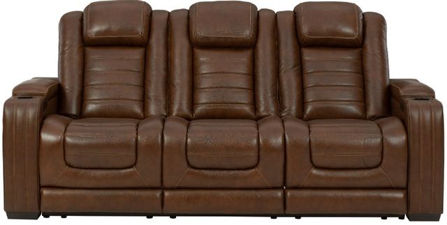 Signature Design by Ashley® Backtrack 3-Piece Chocolate Power Reclining Living Room Set-1