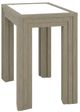 Riverside Furniture Wilde Glass Top Chairside Table with Dovetail Base-0