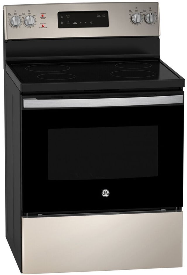 GE® 30" Slate Freestanding Electric Range -3