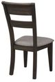 Liberty Furniture Double Bridge Dark Chestnut/Gray Splat Back Side Chair-4