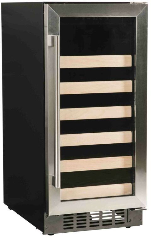 Azure 15" 3 Cu. Ft. Stainless Steel Wine Cooler-2