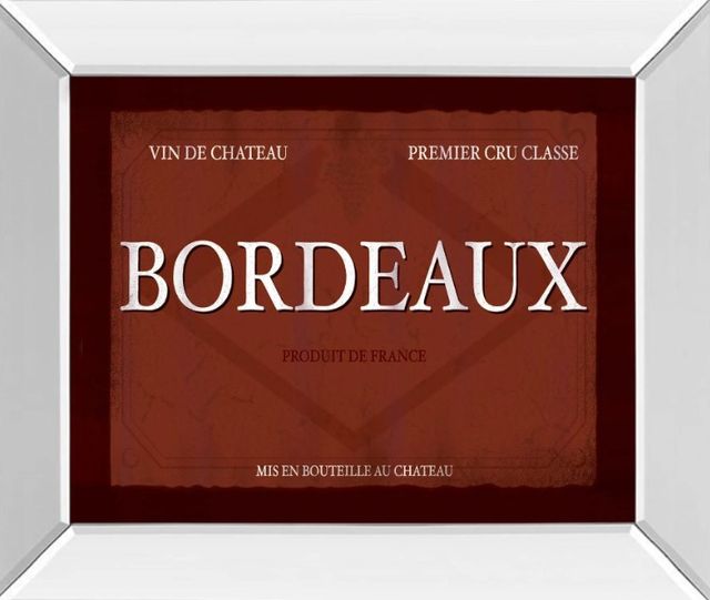 Classy Art Bordeaux by Paola Viveiros Framed Wall Art-0