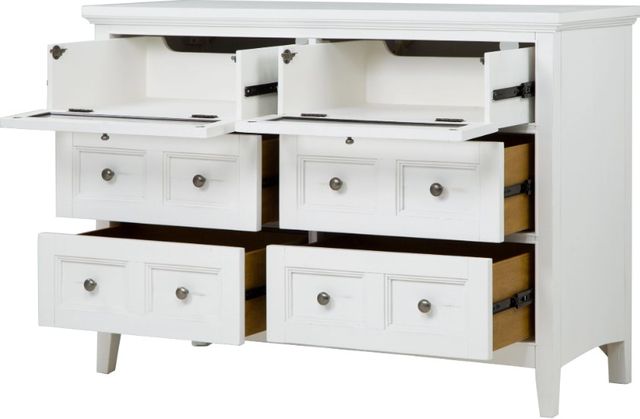 Magnussen Home® Heron Cove Chalk White Drawer Dresser-3