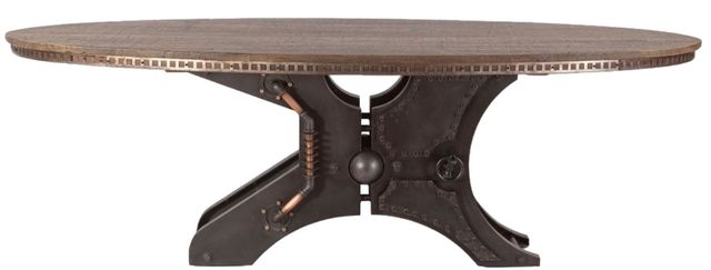 Home Trends & Design Eiffel Gray Septarian Dining Table-2