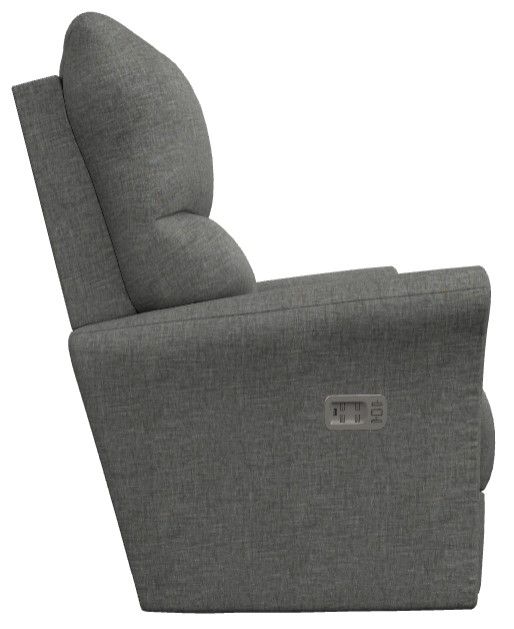 La-Z-Boy® Rowan Charcoal Power Wall Recliner with Headrest and Lumbar-2