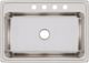 Elkay Lustertone® Classic Lustrous Satin 31" x 22" x 10-1/8" 4-Hole Single Bowl Drop-In Sink-1