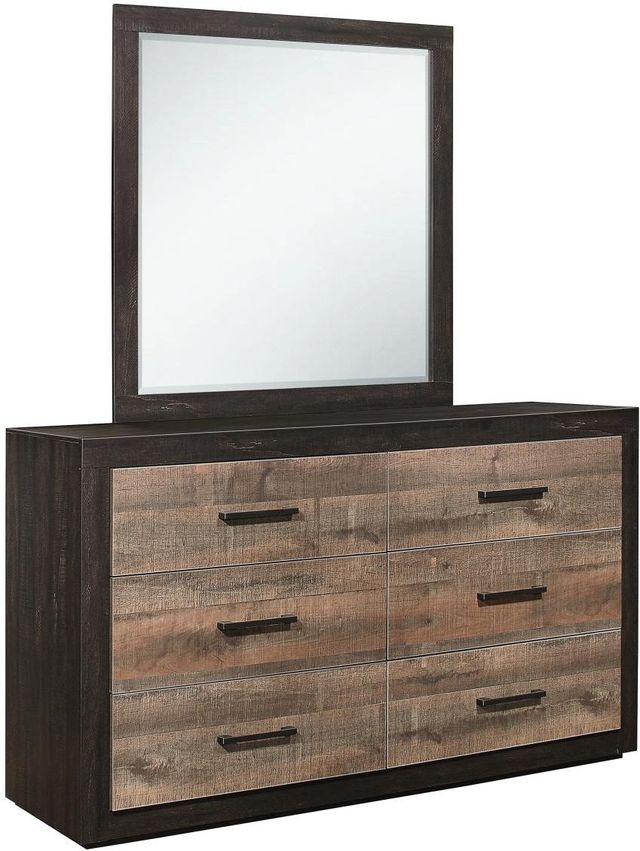 Homelegance® Miter Dark Ebony/Rustic Mahogany Dresser-1