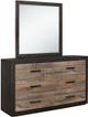 Homelegance® Miter Dark Ebony/Rustic Mahogany Dresser-1