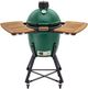 Big Green Egg® Small Egg 13" Green Freestanding Charcoal Grill with Original Kit-0