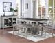 Steve Silver Co. Hyland 5-Piece Charcoal/Stone Gray Counter Dining Set-1