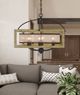 Cal® Lighting & Accessories Palencia 6-Light Distressed Oak Chandelier-3