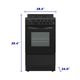 Element® 30" Black Freestanding Gas Range-1
