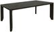 International Furniture Direct Teak Stained Dark Dining Table-0