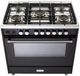 Verona® Ultima 36" Matte Black Pro Style Dual Fuel Range-2