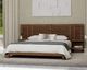 Modus Furniture Tanner Brown Roux Full Panel Bed with Integrated Nightstands-1