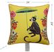 Stylecraft Dann Foley Lifestyle Black/Yellow Designer Throw Pillow-2