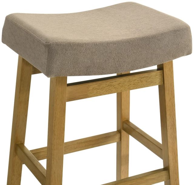 Armen Living Lenon 2-Piece Amber Glow/Twilight Taupe Barstool Set-4