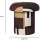 TOV Furniture Lucy Mud Brown Accent Stool-2