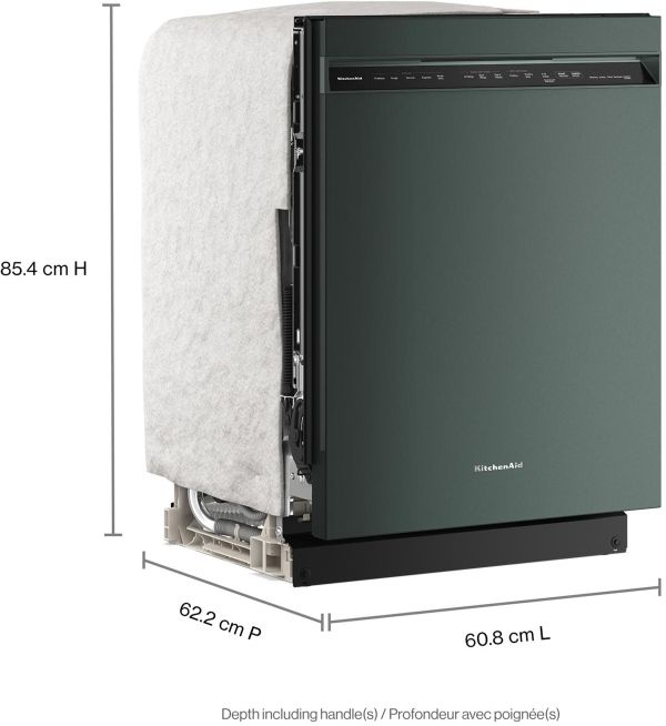 KitchenAid® 24" Juniper 360° Max Jets™ Third Rack Front Control Built-In Dishwasher with ProDry™ System-3