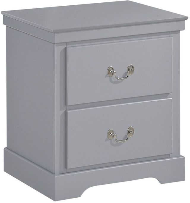 Homelegance® Seabright Gray Nightstand-0