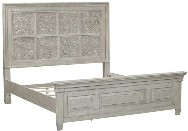 Liberty Furniture Heartland 4-Piece Antique White Optional California King Panel Bedroom Set-2