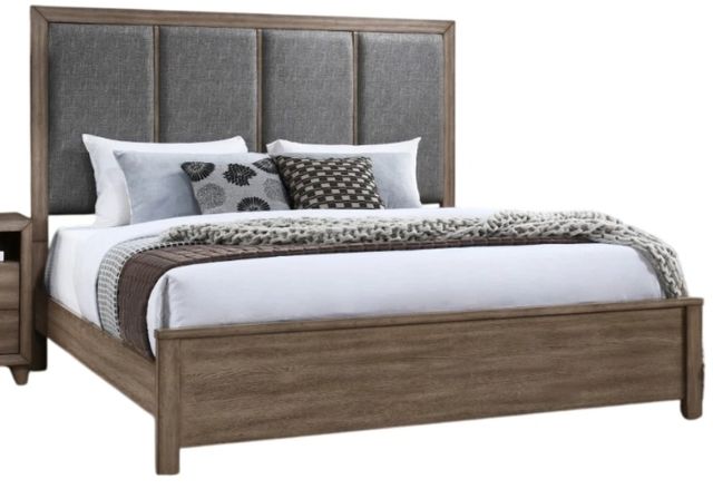 New Classic® Home Furnishings Harrisburg Walnut Eastern King Panel Bed-0