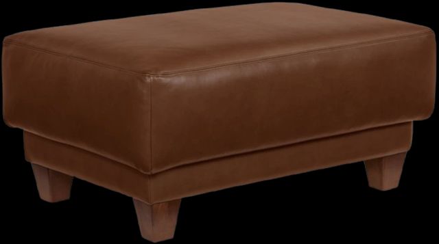 La-Z-Boy® Draper Oak Leather Ottoman-0