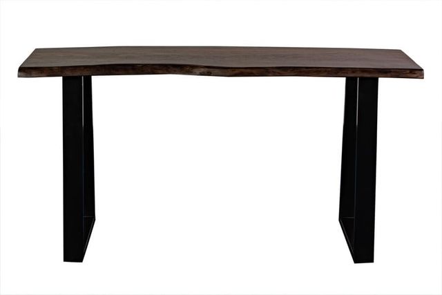 Porter International Designs Manzanita Midnight Gray Console Table with Black Architectural Base-2