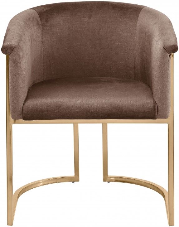 Meridian Furniture Tierra Brown Velvet Dining Chair-1