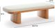 TOV Furniture Ollie Natural/White Upholstered Bench-2