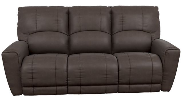 La-Z-Boy® Cassian Dark Chocolate Leather Power Reclining Sofa with Headrest-1