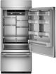 KitchenAid® 36” 20.9 Cu. Ft. PrintShield™ Stainless Steel Right Hinge Built In Bottom Freezer Refrigerator-1