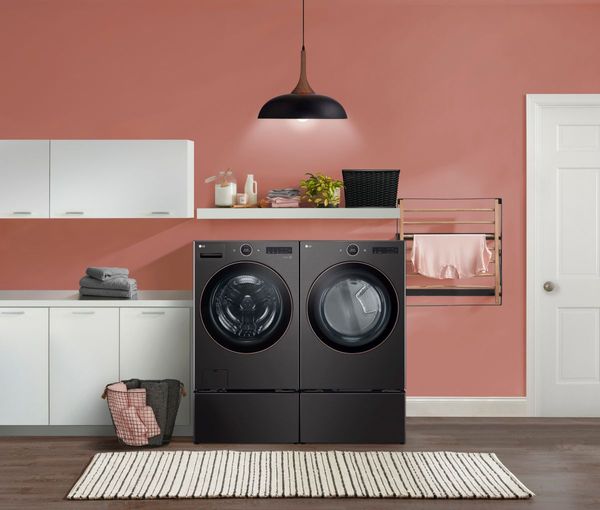LG Black Steel Front Load Laundry Pair