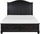 Homelegance® Herman Charcoal Brown Queen Platform Storage Bed-2