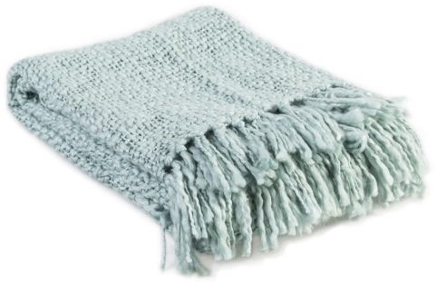 Surya Tobias Aqua 51"x71" Throw Blanket-1
