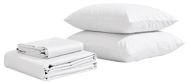 Puffy Signature Arctic White Twin Sheet Set-0