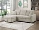 Homelegance® Waitsfield 2-Piece Beige Left-Arm Facing Pull-out Sleeper Sectional and Chaise with Hidden Storage-1
