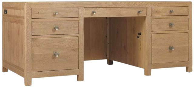 Hooker® Furniture Driftwood Light Wood Executive Desk-0