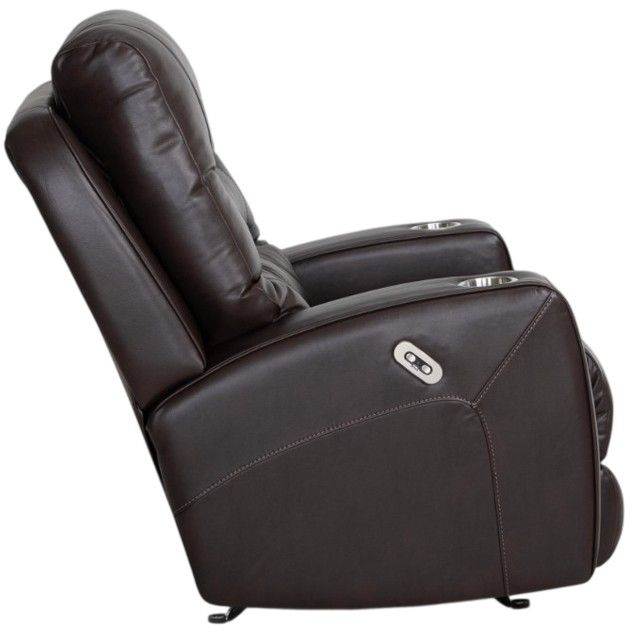 Franklin™ Aspen Holt Coffee Leather Power Rocker Recliner-4